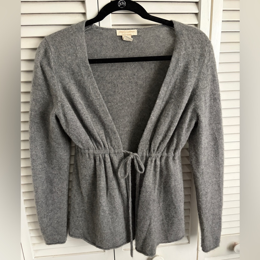 Cashmere Tie-Front Women's Cardigan